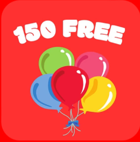 150 FREE BALLOONS